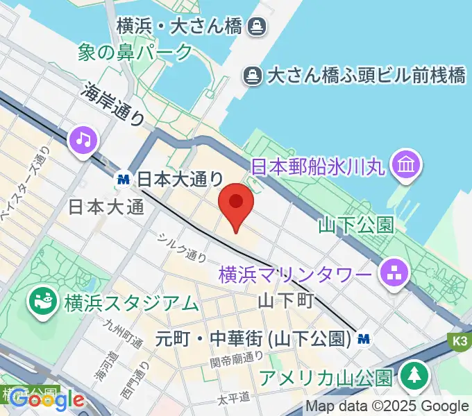 KAAT神奈川芸術劇場の地図