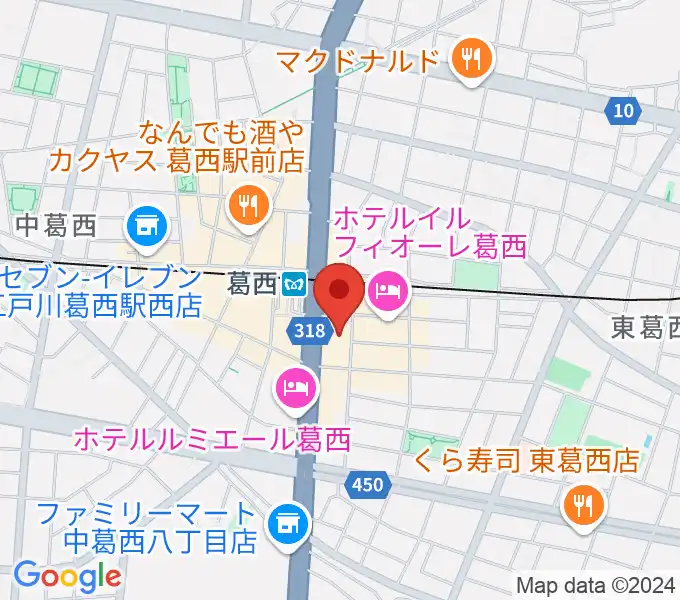 葛西Clioピアノ教室の地図