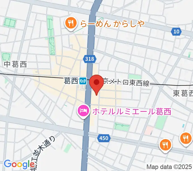葛西Clioピアノ教室の地図