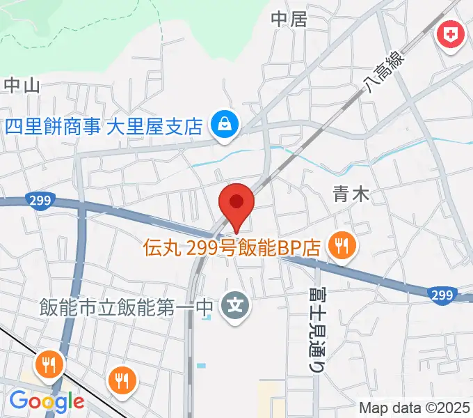 ユキミュージックスクールの地図