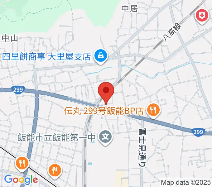 ユキミュージックスクールの地図