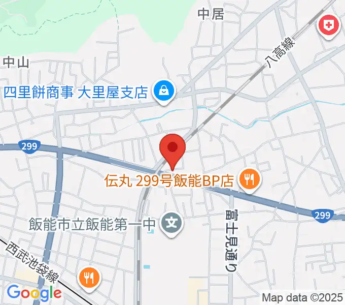 ユキミュージックスクールの地図