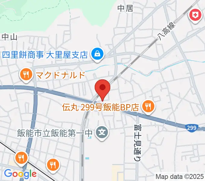 ユキミュージックスクールの地図