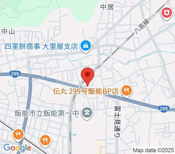 ユキミュージックスクールの地図