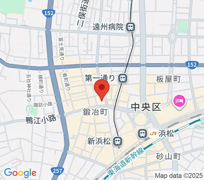 ミュージックアベニュー浜松の地図