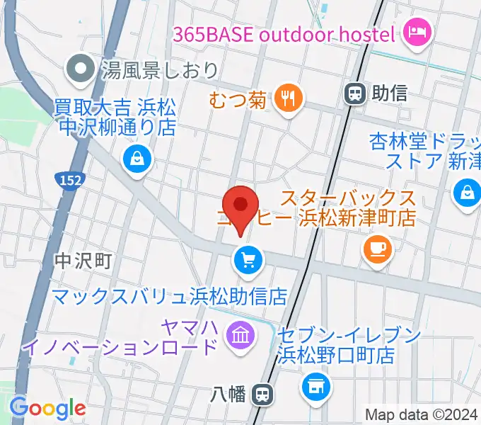 浜松中央センター ヤマハミュージックの地図