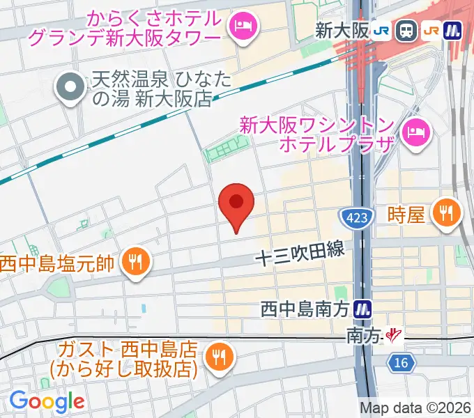アトリエアルファ 木管楽器専門店の地図