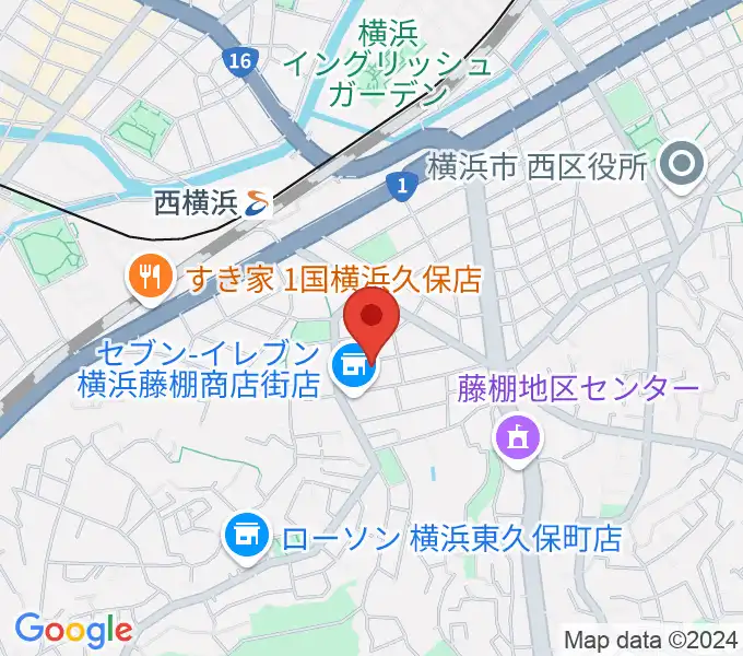 どれみきょうしつ西横浜の地図