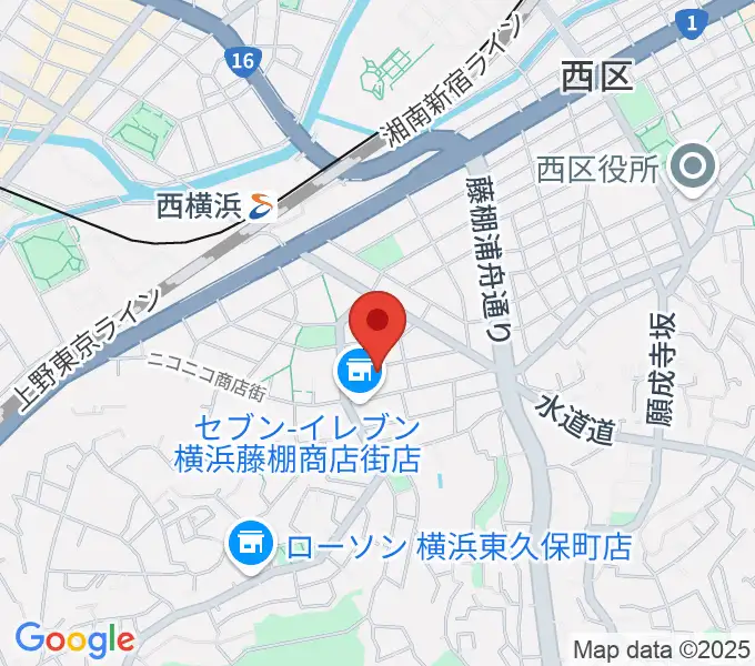 どれみきょうしつ西横浜の地図