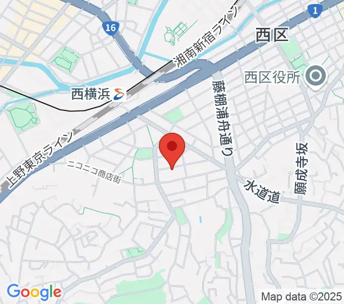 どれみきょうしつ西横浜の地図