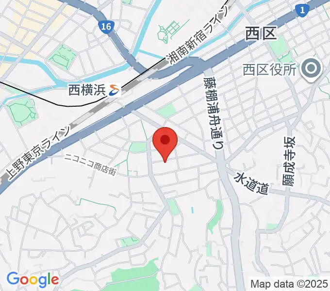 どれみきょうしつ西横浜の地図