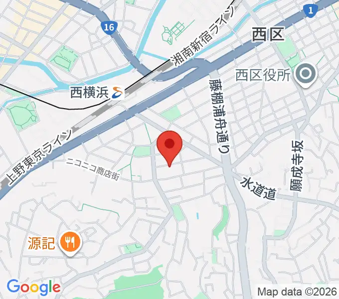 どれみきょうしつ西横浜の地図