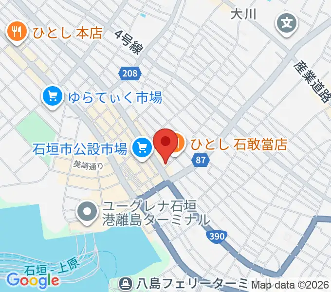 ピアノドルチェ 石垣教室の地図