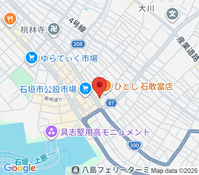 ピアノドルチェ 石垣教室の地図