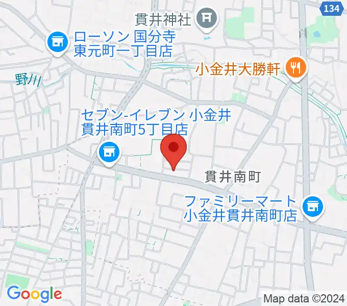 リンデピアノ教室の地図