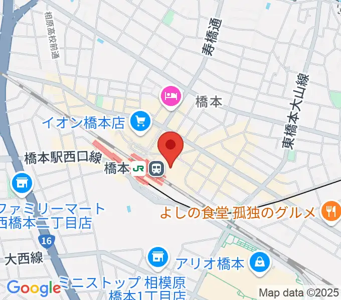 杜のホールはしもとの地図