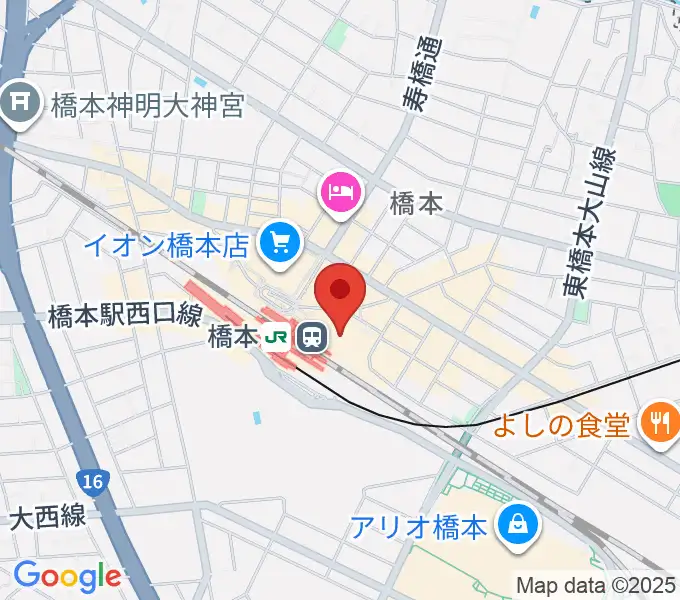 ほねごり杜のホールはしもとの地図