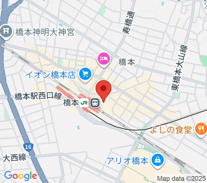 ほねごり杜のホールはしもとの地図