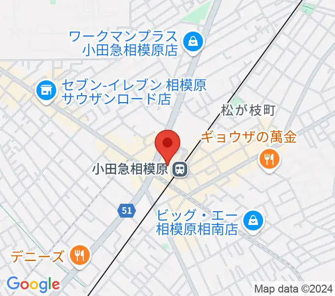 おださがプラザの地図