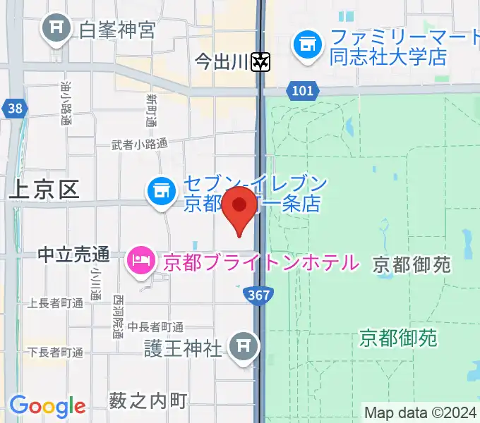 京都府立府民ホールアルティの地図