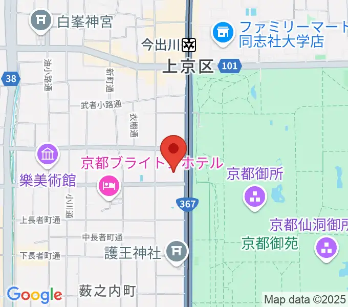 京都府立府民ホールアルティの地図