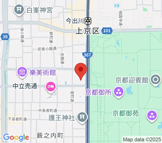 京都府立府民ホールアルティの地図