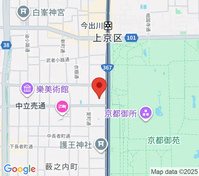 京都府立府民ホールアルティの地図