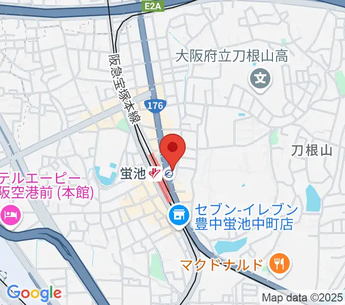 西尾ギター・ウクレレ教室の地図