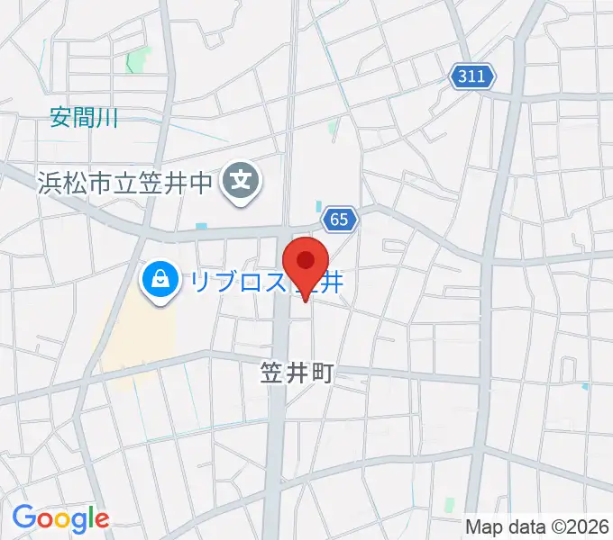 笠井会場 ヤマハミュージックの地図