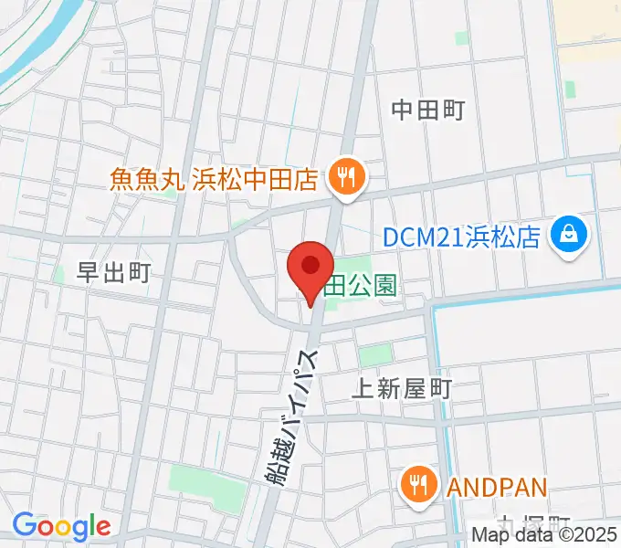 中田センター ヤマハミュージックの地図