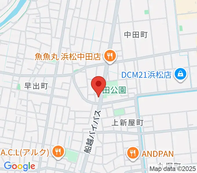 中田センター ヤマハミュージックの地図