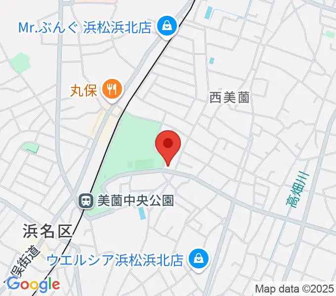 北浜北センター ヤマハミュージックの地図