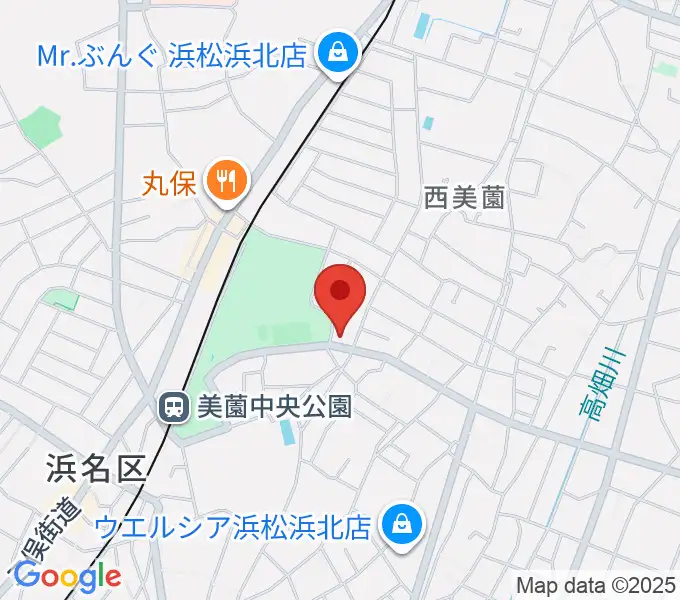 北浜北センター ヤマハミュージックの地図