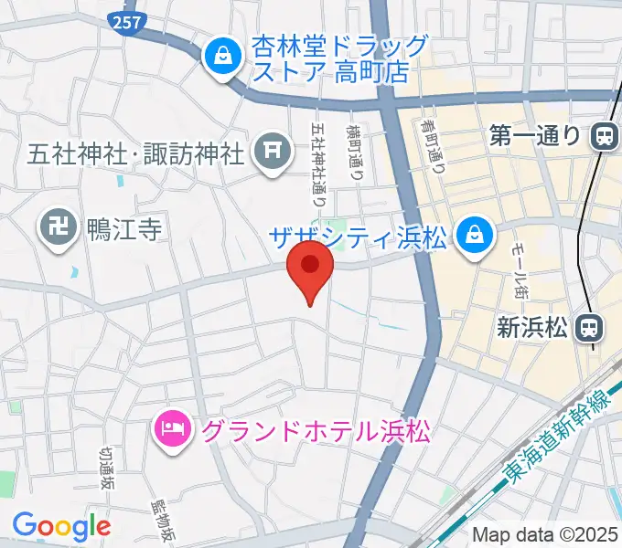 ヤマハミュージック 青葉幼稚園の地図