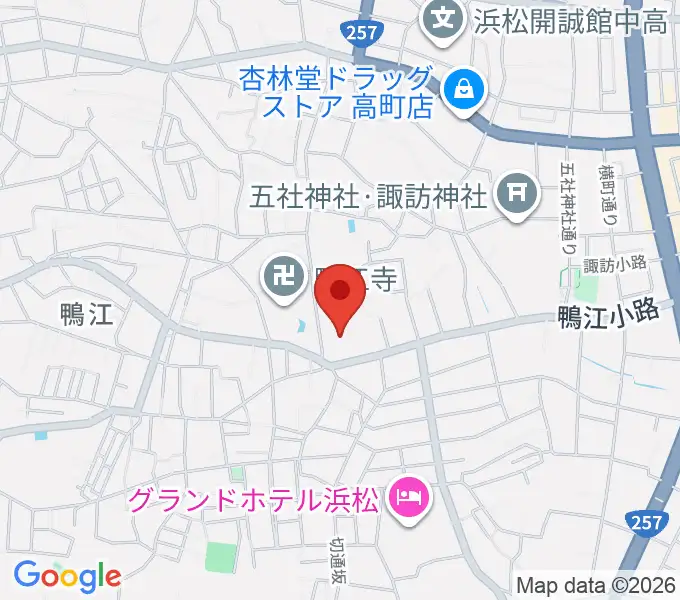 鴨江幼稚園 ヤマハミュージックの地図