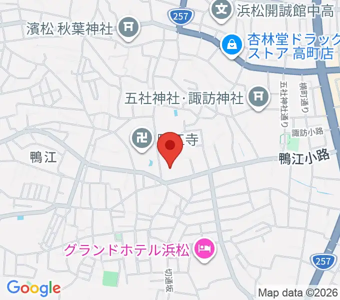 鴨江幼稚園 ヤマハミュージックの地図