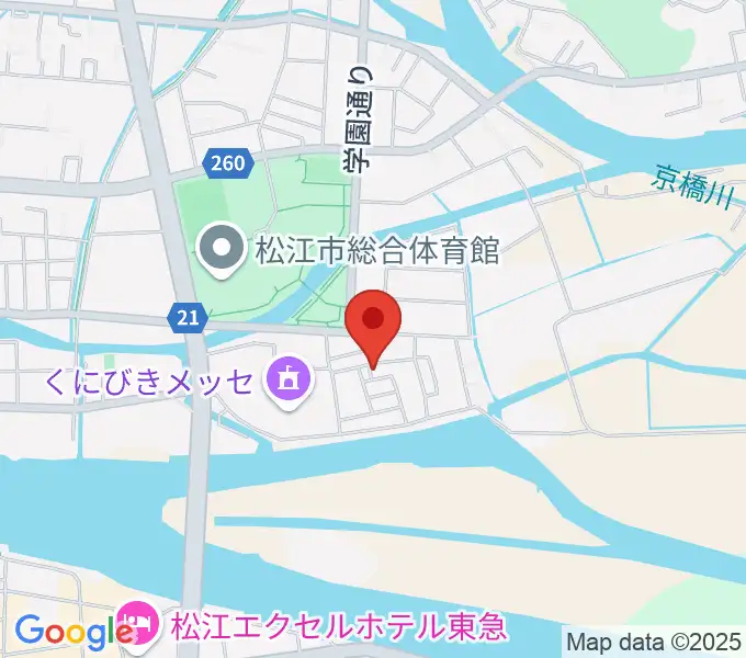 車田音楽教室 松江教室の地図