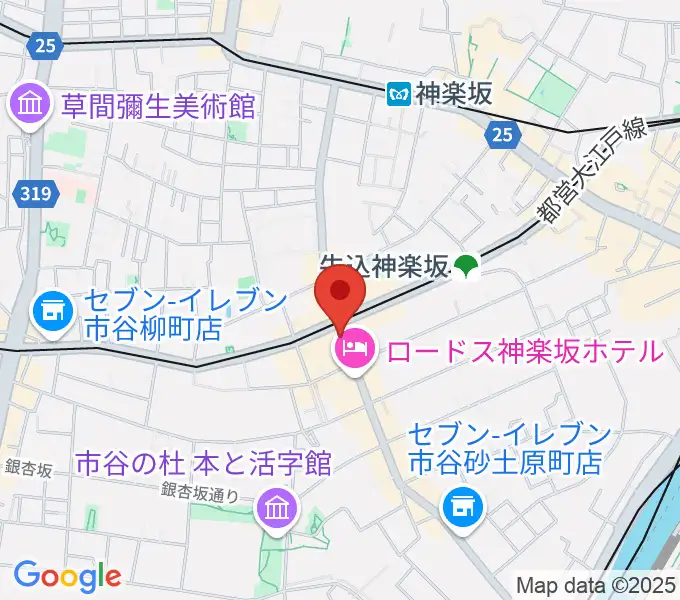 神楽坂 NOTES musicの地図
