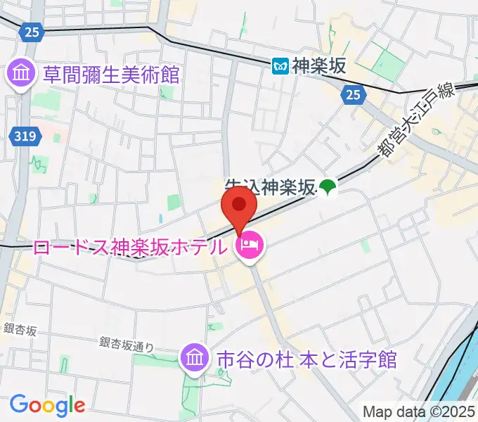 神楽坂 NOTES musicの地図