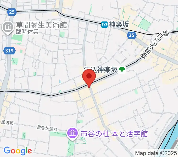 神楽坂 NOTES musicの地図