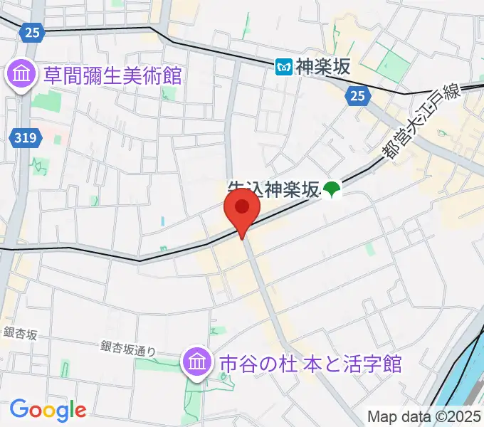 神楽坂 NOTES musicの地図