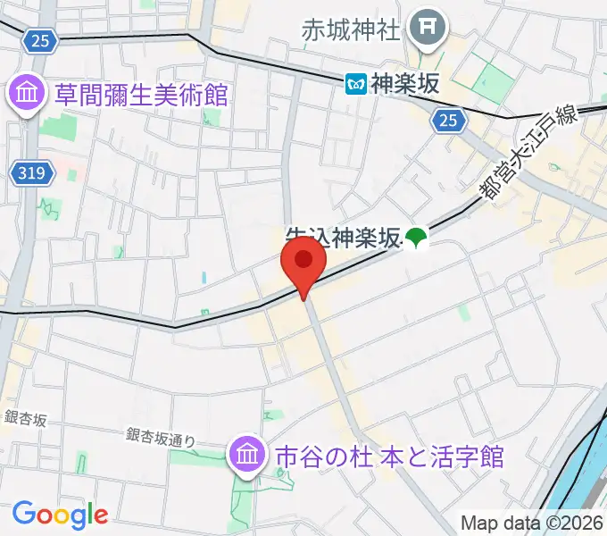 神楽坂 NOTES musicの地図