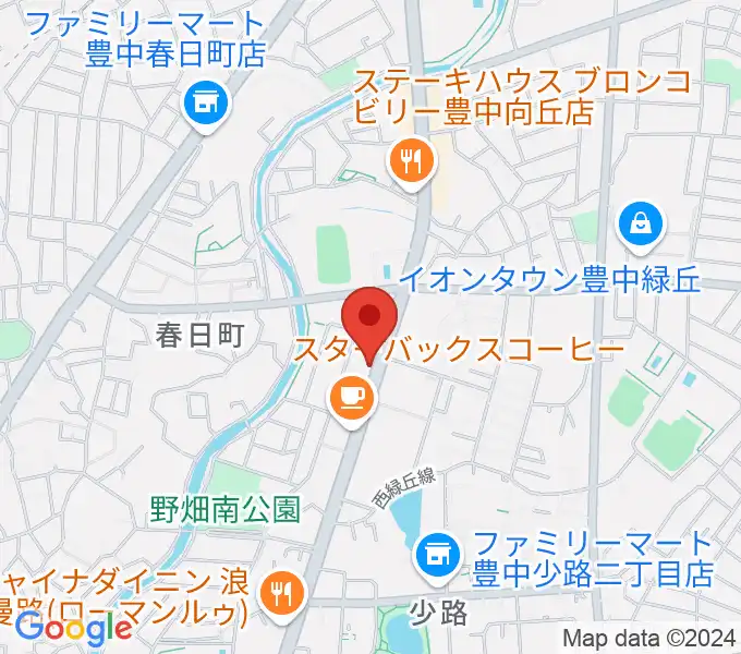 緑丘センター ヤマハミュージックの地図