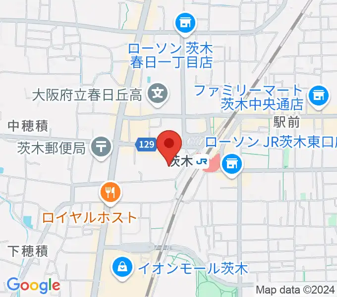 茨木センター ヤマハミュージックの地図