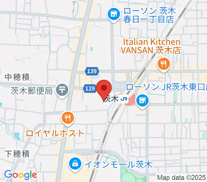 茨木センター ヤマハミュージックの地図