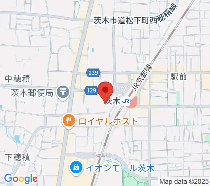 茨木センター ヤマハミュージックの地図