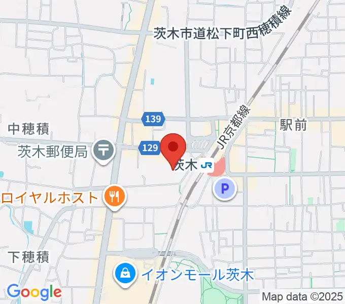 茨木センター ヤマハミュージックの地図
