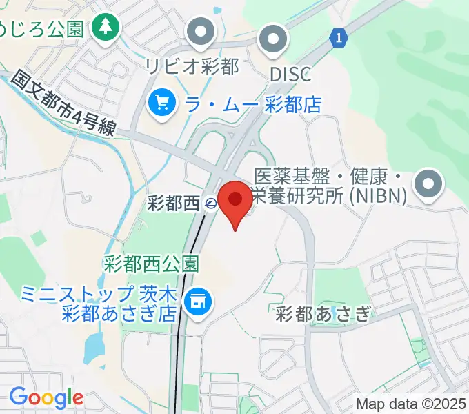 ヤマハミュージックセンター彩都 ヤマハミュージックの地図
