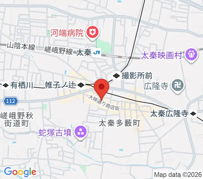 ひまわり音楽教室の地図