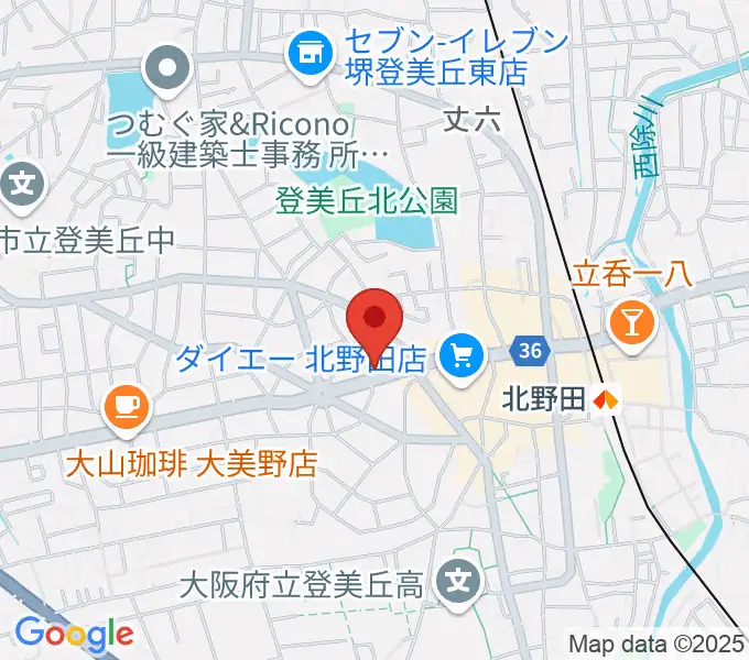 北野田センター ヤマハミュージックの地図